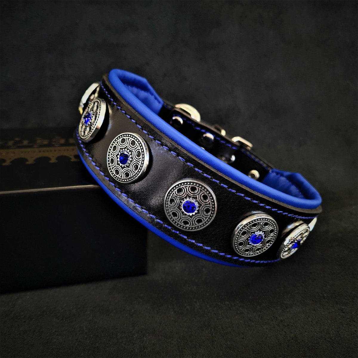Bijou Collar — Black & Blue