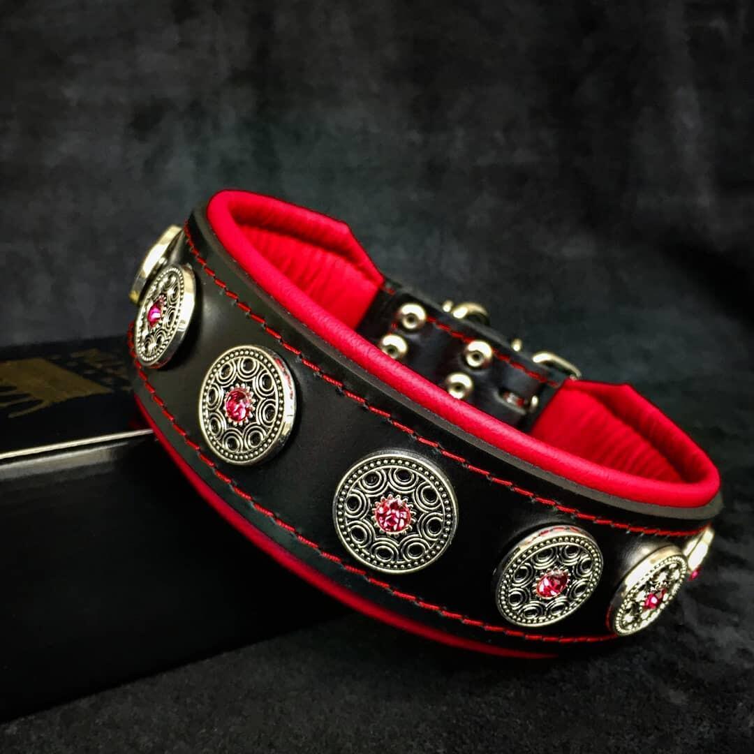 Bijou Collar — Black & Red