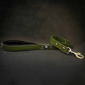 Eros Leather Leash — Green (1 Inch)