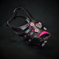 Bijou Basket Muzzle — Black & Pink