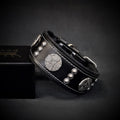 Maximus Collar — Black & Silver (2 Inch)