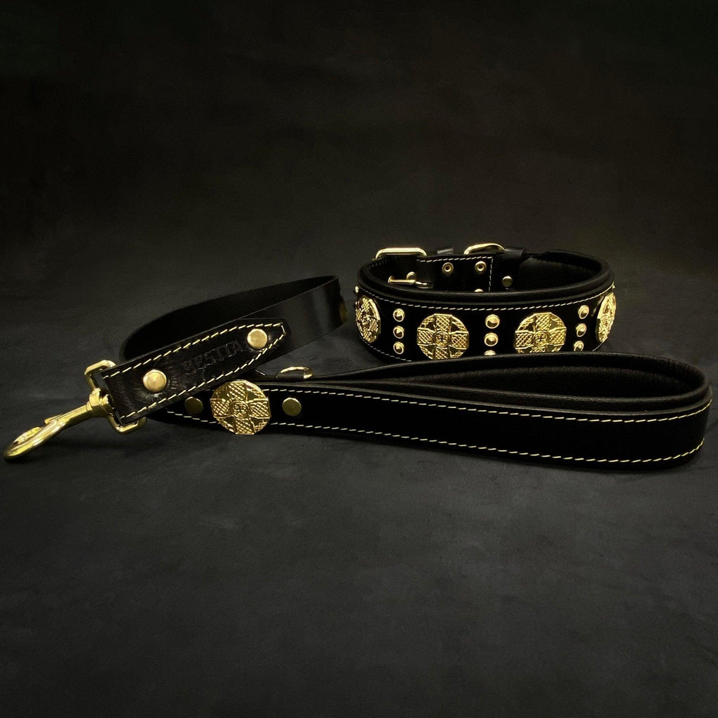 Maximus Collar — Black & Gold (2.5 Inch)