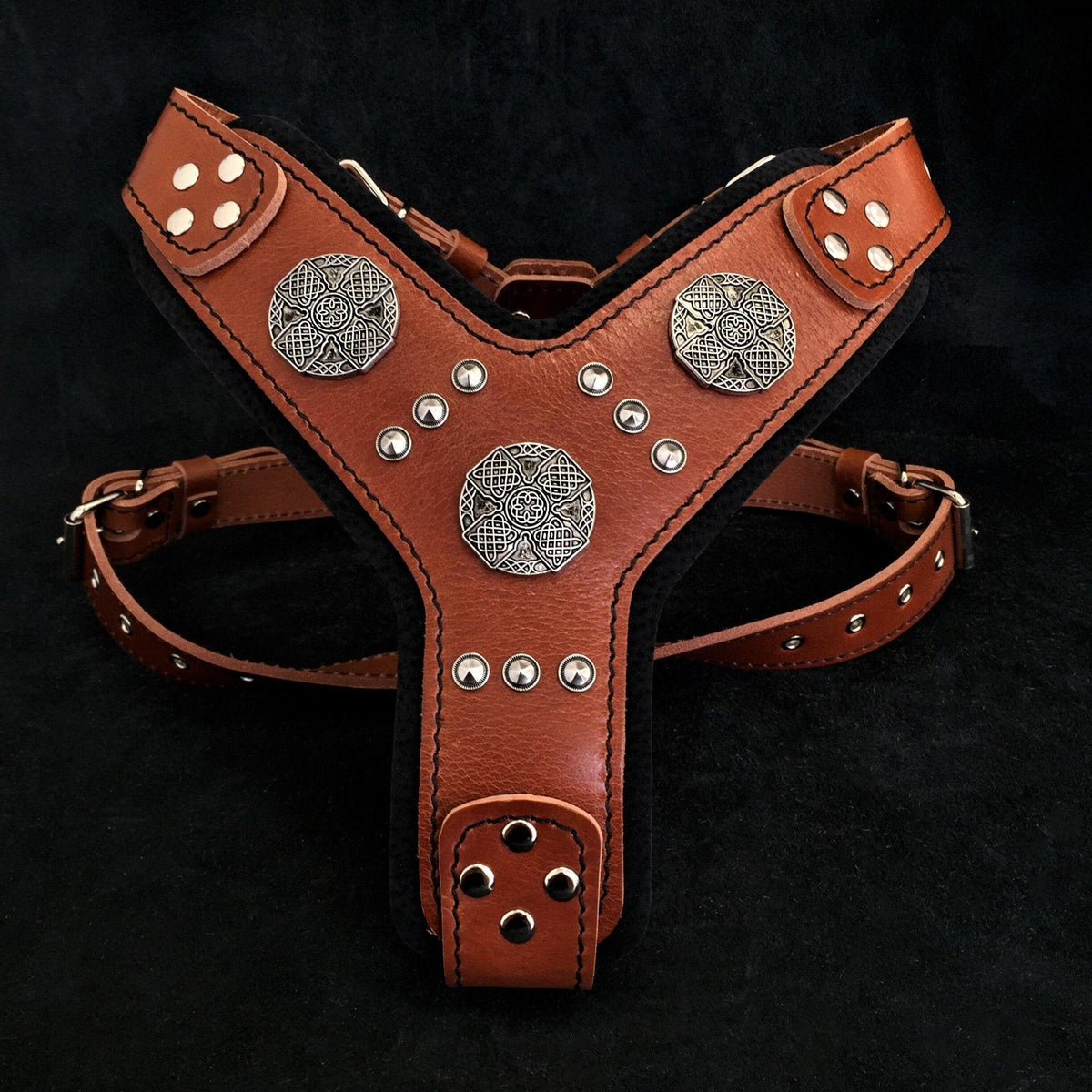 Maximus Harness — Black & Silver (Big Dog)