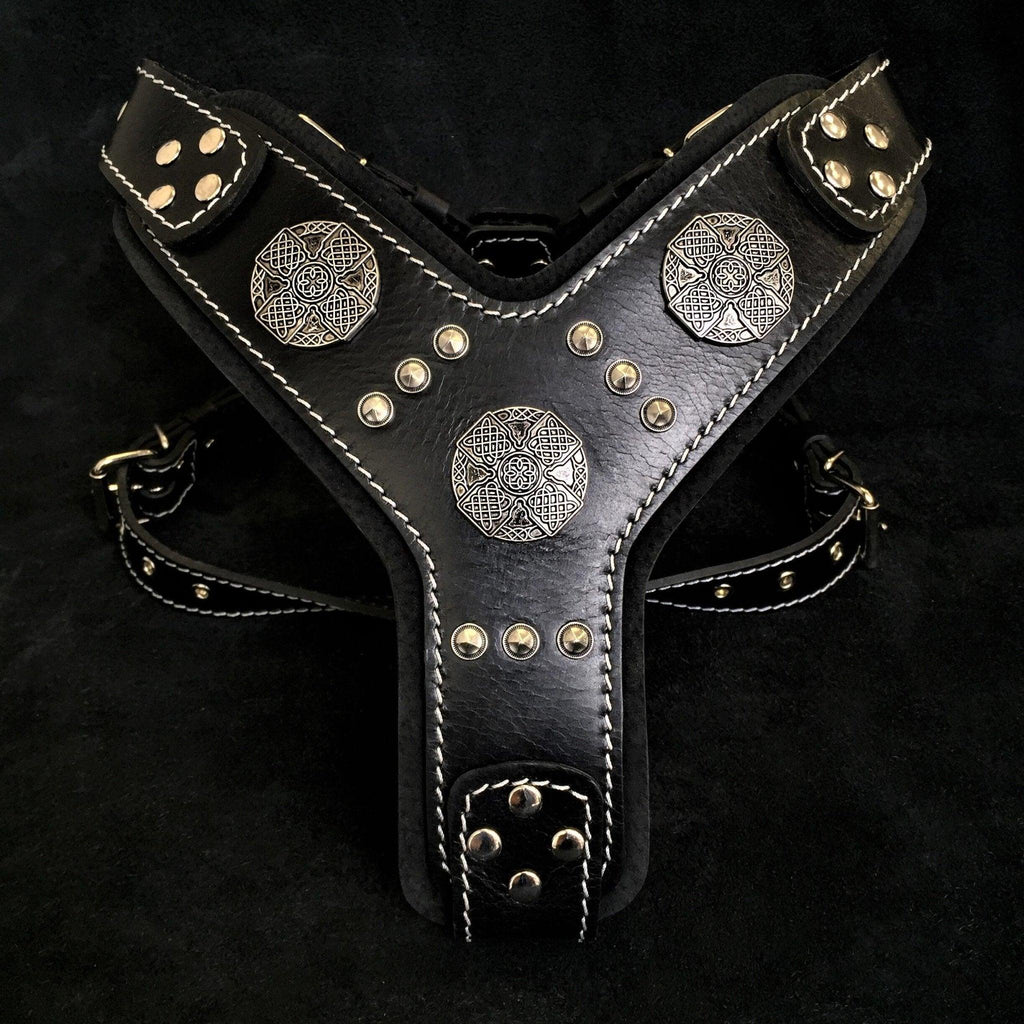 Maximus Harness — Black & Silver (Big Dog)